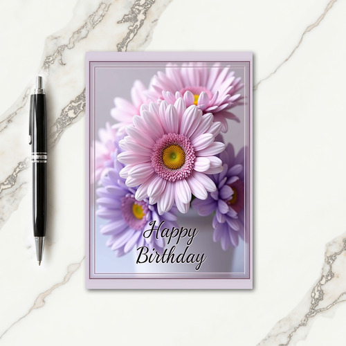 Gentle Birthday Floral Art Card