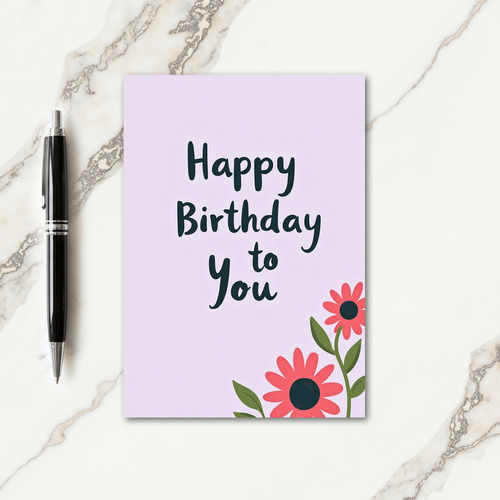Gentle Birthday Floral Card