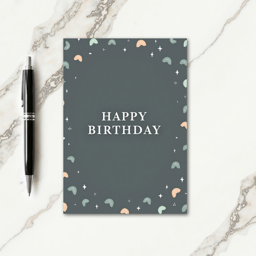 Gentle Birthday Serene Grey Card