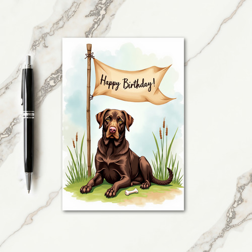 Gentle Canine Birthday Card