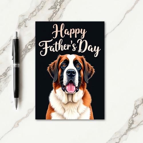 Gentle Canine Fathers Day Card