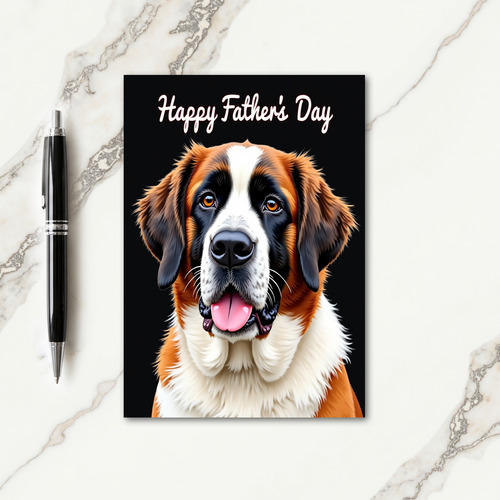 Gentle Canine Fathers Day Image Card