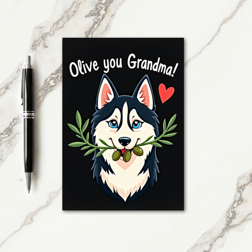 Gentle Canine Grandma Card