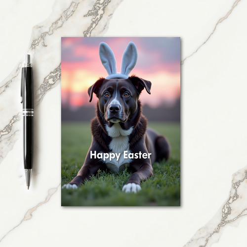 Gentle Canine Portrait Card
