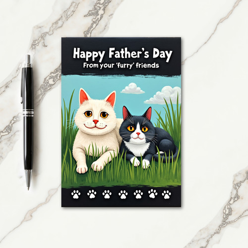 Gentle Cats Fathers Day Card
