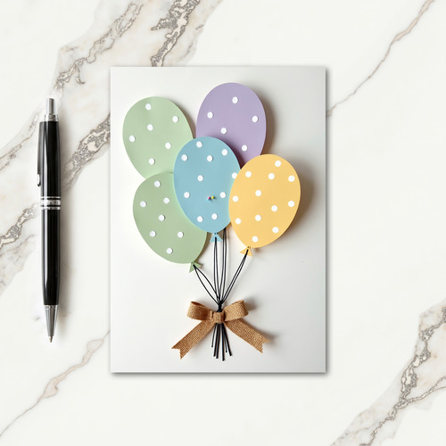 Gentle Celebration Balloon Card