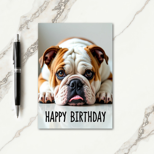 Gentle Dog Birthday Portrait Card
