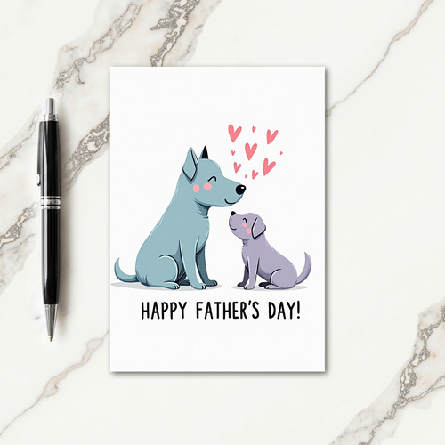 Gentle Dog Fathers Day Card