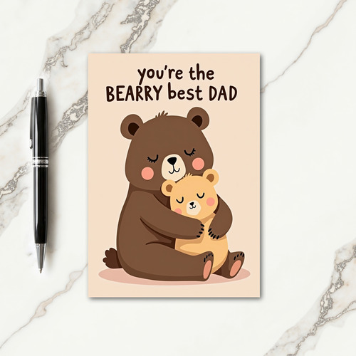 Gentle Embrace Fathers Day Card