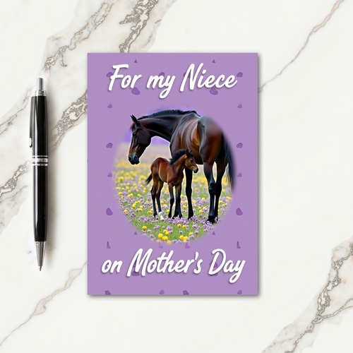 Gentle Equine Mothers Day Card