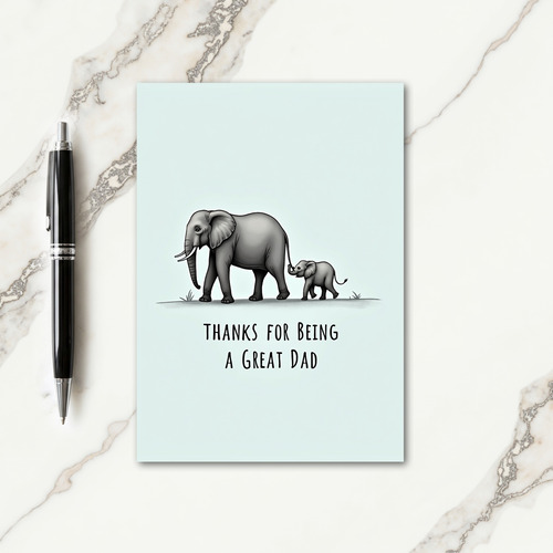Gentle Fathers Day Animal Card