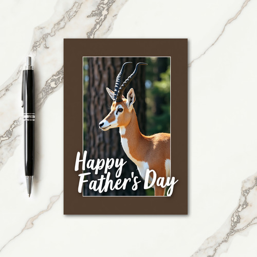 Gentle Fathers Day Antelope Card