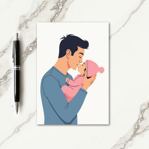 Gentle Fathers Day Blessing Card