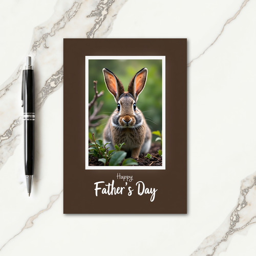 Gentle Fathers Day Bunny Card