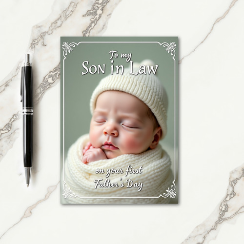 Gentle Fathers Day Newborn Card
