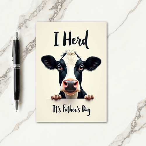 Gentle Fathers Day Peeking Card