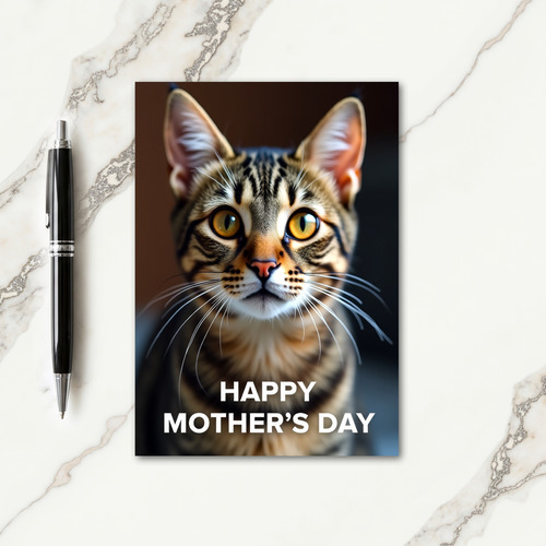 Gentle Feline Mothers Day Card