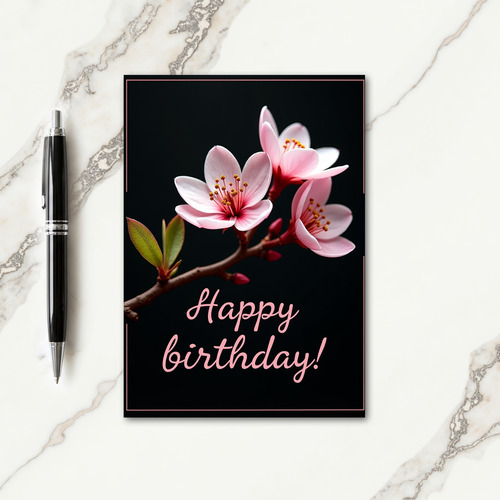Gentle Floral Branch Card