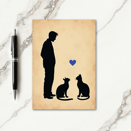 Gentle Gaze Fathers Day Art Card