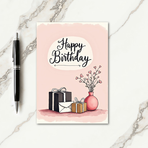 Gentle Glow Birthday Card