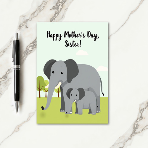 Gentle Grey Mothers Day Card