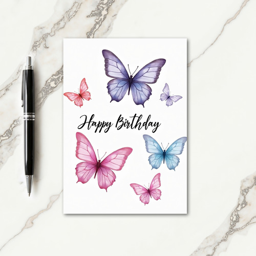 Gentle Lavender Birthday Card