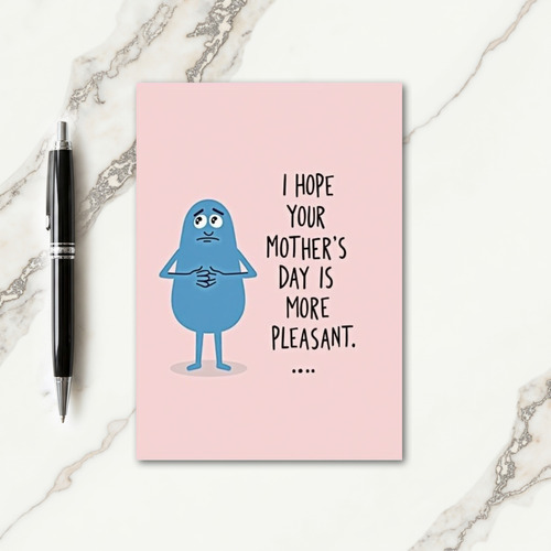 Gentle Mothers Day Blue Friend Card