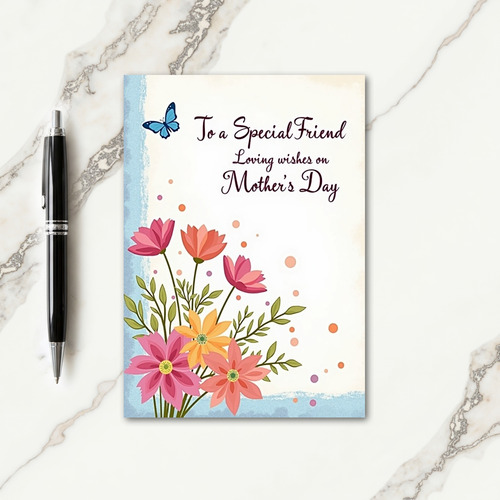 Gentle Mothers Day Flowers Card