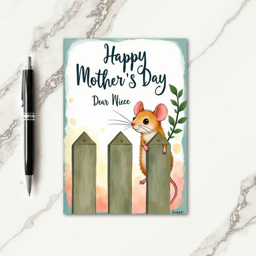 Gentle Mothers Day Niece Art Card