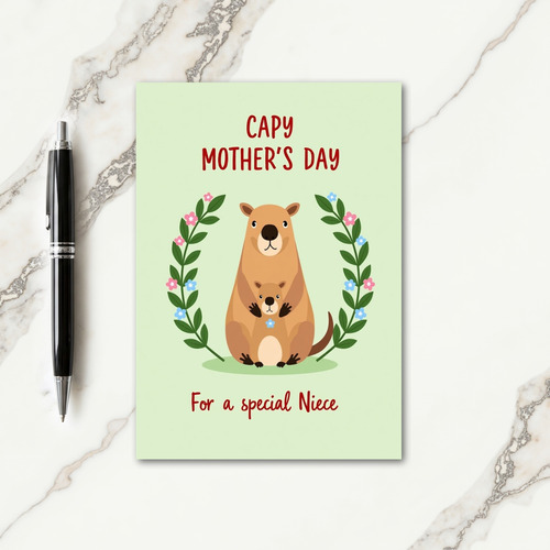 Gentle Mothers Day Wreath Card