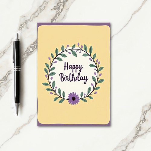 Gentle Pastel Birthday Card
