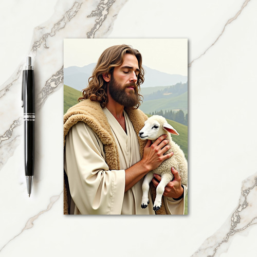 Gentle Protector Lamb Friend Card