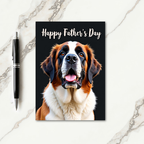 Gentle Pup Fathers Day Card