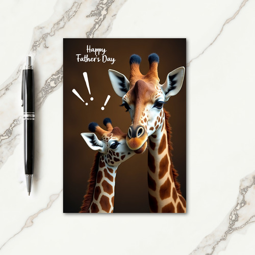 Gentle Savanna Fathers Day Card