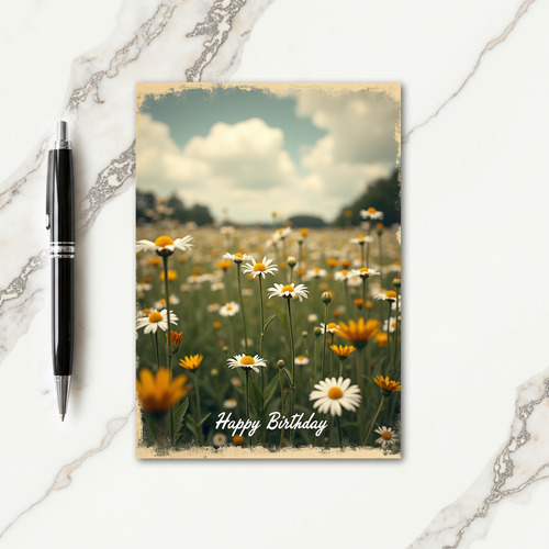 Gentle Wildflower Birthday Card