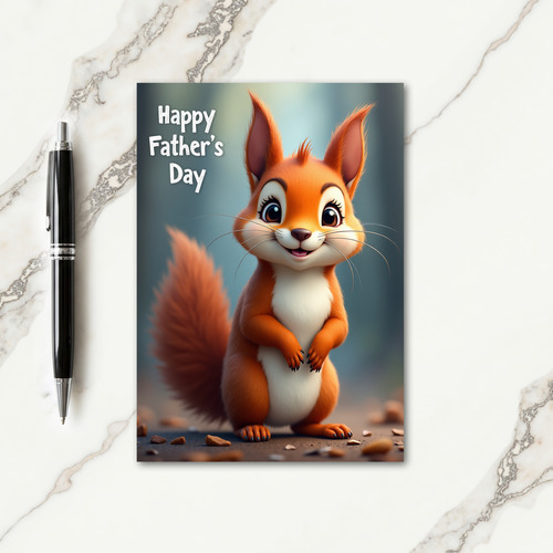 Gentle Woodland Fathers Day Card
