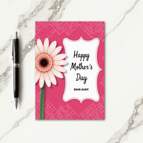Geometric Aunt Mothers Day Card