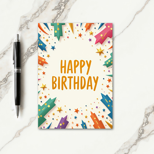 Geometric Birthday Card