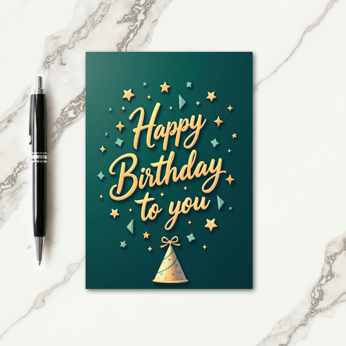 Geometric Birthday Design Card