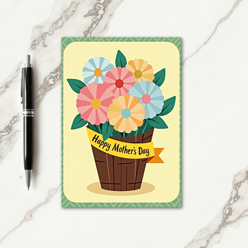 Geometric Blooms Of Thanks Card