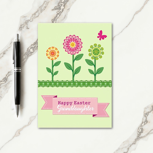 Geometric Blossoms Spring Card