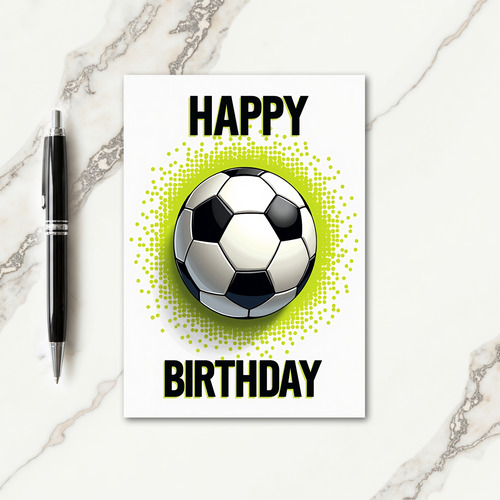 Geometric Burst Birthday Card