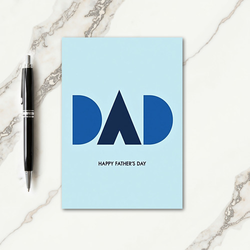 Geometric Dad Fathers Day Card