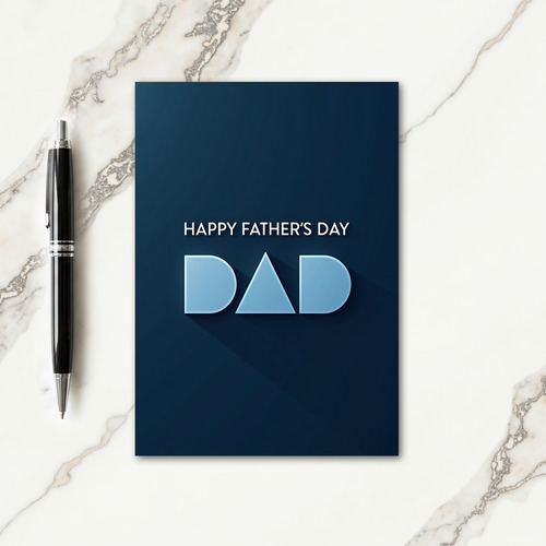 Geometric Dad Happy Fathers Day Card