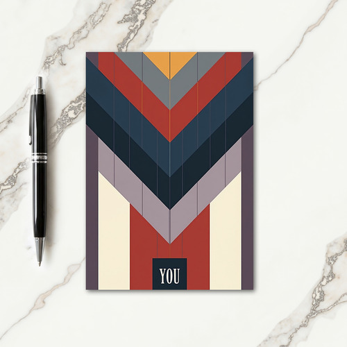 Geometric Dads Day You Card
