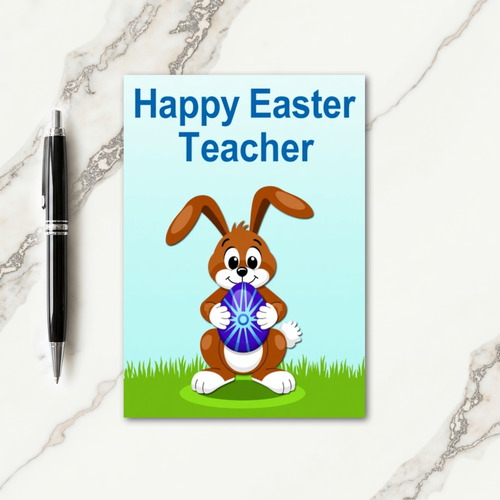 Geometric Egg Friend Card