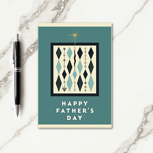 Geometric Fathers Day Gift Card