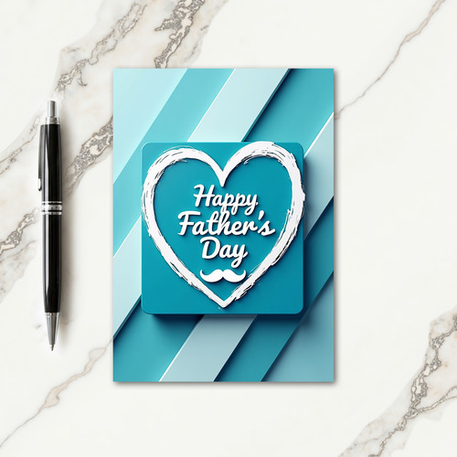 Geometric Fathers Day Love Card