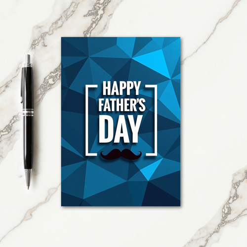 Geometric Fathers Day Tribute Card