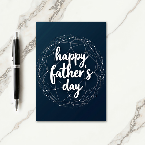 Geometric Fathers Day Wish Card